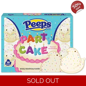 Peeps Party Cake Marshmallow Chicks - 10 Chick Pack 85g